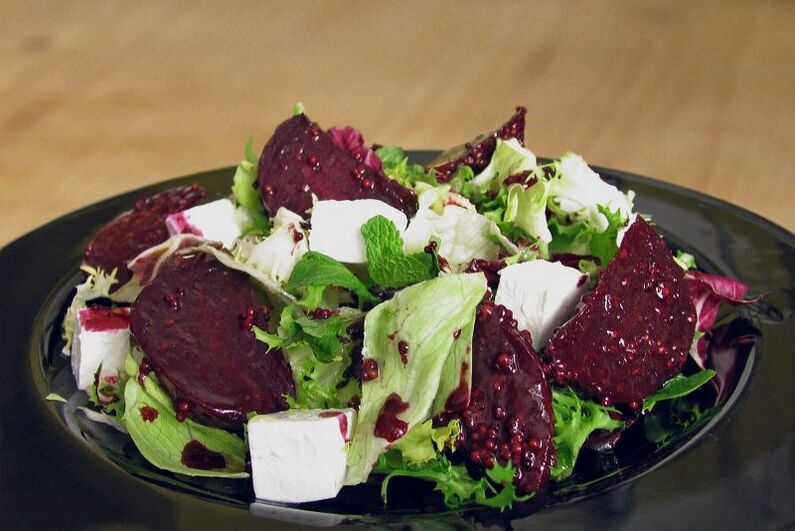salad with beetroot and cheese for weight loss